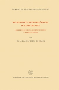 Cover Rechenhafte Betriebsführung im Einzelhandel