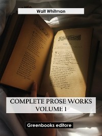 Cover Complete Prose Works – Volume 1
