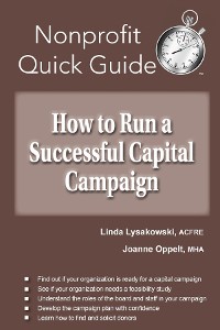 Cover How to Run a Successful Capital Campaign
