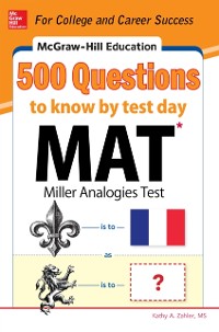 Cover McGraw-Hill Education 500 MAT Questions to Know by Test Day
