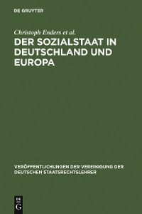 Cover Der Sozialstaat in Deutschland und Europa