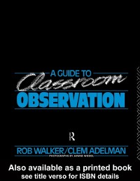 Cover Guide to Classroom Observation