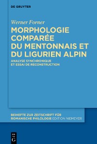 Cover Morphologie comparée du mentonnais et du ligurien alpin