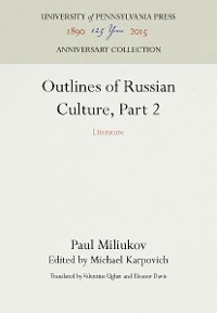 Cover Outlines of Russian Culture, Part 2