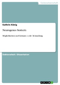 Cover Neurogenes Stottern