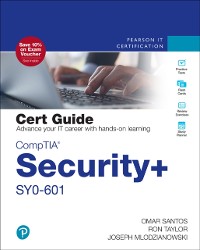 Cover CompTIA Security+ SY0-601 Cert Guide Pearson uCertify Course and Labs Access Code Card