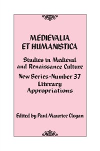 Cover Medievalia et Humanistica, No. 37