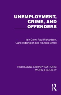 Cover Unemployment, Crime, and Offenders