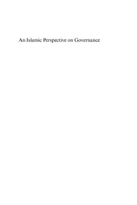 Cover Islamic Perspective on Governance