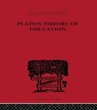 Cover Plato's Theory of Education