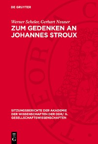 Cover Zum Gedenken an Johannes Stroux