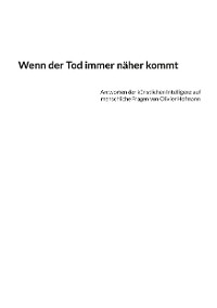 Cover Wenn der Tod immer näher kommt