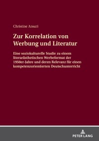 Cover Zur Korrelation von Werbung und Literatur
