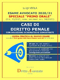 Cover Esame Avvocato 2020-21. CASI DI DIRITTO PENALE