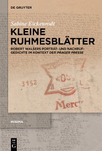 Cover Kleine Ruhmesblätter