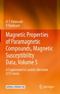 Cover Magnetic Properties of Paramagnetic Compounds, Magnetic Susceptibility Data, Volume 5