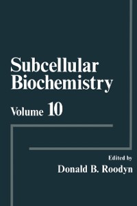 Cover Subcellular Biochemistry