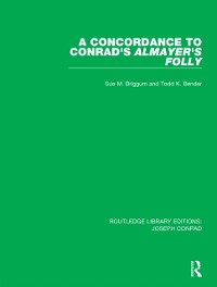 Cover Concordance to Conrad's Almayer's Folly