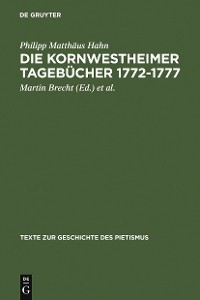 Cover Die Kornwestheimer Tagebücher 1772-1777