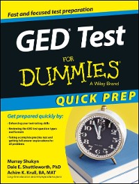 Cover GED Test For Dummies, Quick Prep