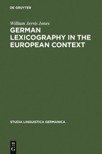 Cover German Lexicography in the European Context