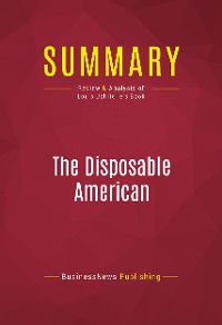 Cover Summary: The Disposable American