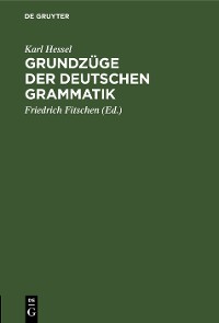 Cover Grundzüge der deutschen Grammatik