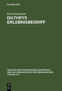 Cover Diltheys Erlebnisbegriff