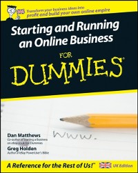 Cover Starting and Running an Online Business For Dummies