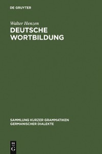 Cover Deutsche Wortbildung