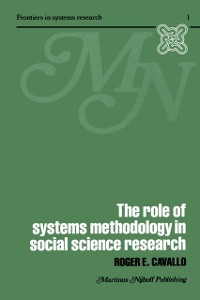Cover Role of Systems Methodology in Social Science Research