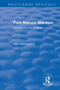 Cover Post-Marxist Marxism