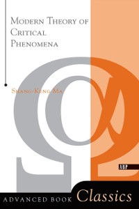 Cover Modern Theory Of Critical Phenomena