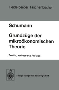 Cover Grundzüge der mikroökonomischen Theorie