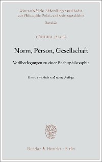 Cover Norm, Person, Gesellschaft.