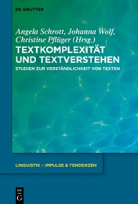 Cover Textkomplexität und Textverstehen