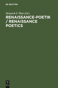 Cover Renaissance-Poetik / Renaissance Poetics