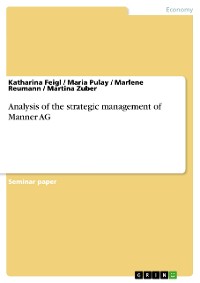 Cover Analysis of the strategic management of Manner AG