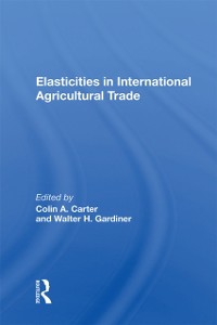 Cover Elasticities In International Agricultural Trade