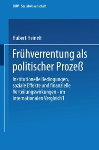 Cover Frühverrentung als politischer Prozeß