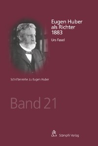 Cover Eugen Huber als Richter 1883