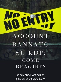 Cover Account bannato su KDP: come reagire?