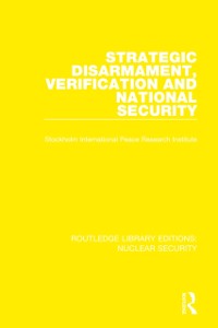 Cover Strategic Disarmament, Verification and National Security