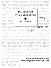 Cover Die Legende von Rabbi Akiwa