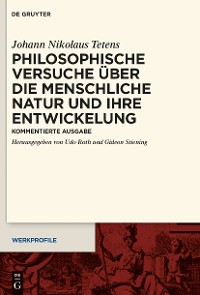 Cover Philosophische Versuche über die menschliche Natur und ihre Entwickelung