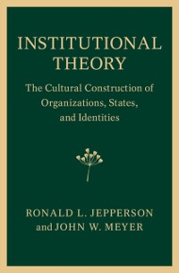 Cover Institutional Theory