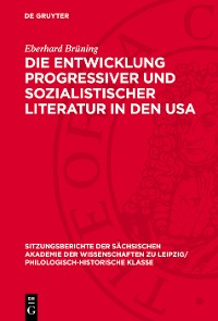 Cover Die Entwicklung progressiver und sozialistischer Literatur in den USA