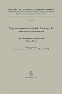 Cover Programmgesteuerte digitale Rechengeräte (elektronische Rechenmaschinen)