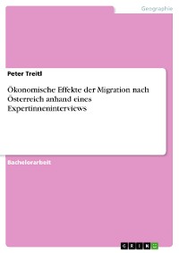 Cover Ökonomische Effekte der Migration nach Österreich anhand eines Expertinneninterviews