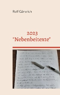 Cover 2023 - "Nebenbeitexte"